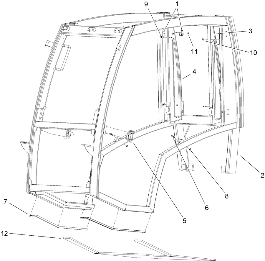 Shielding Component Cab Assembly