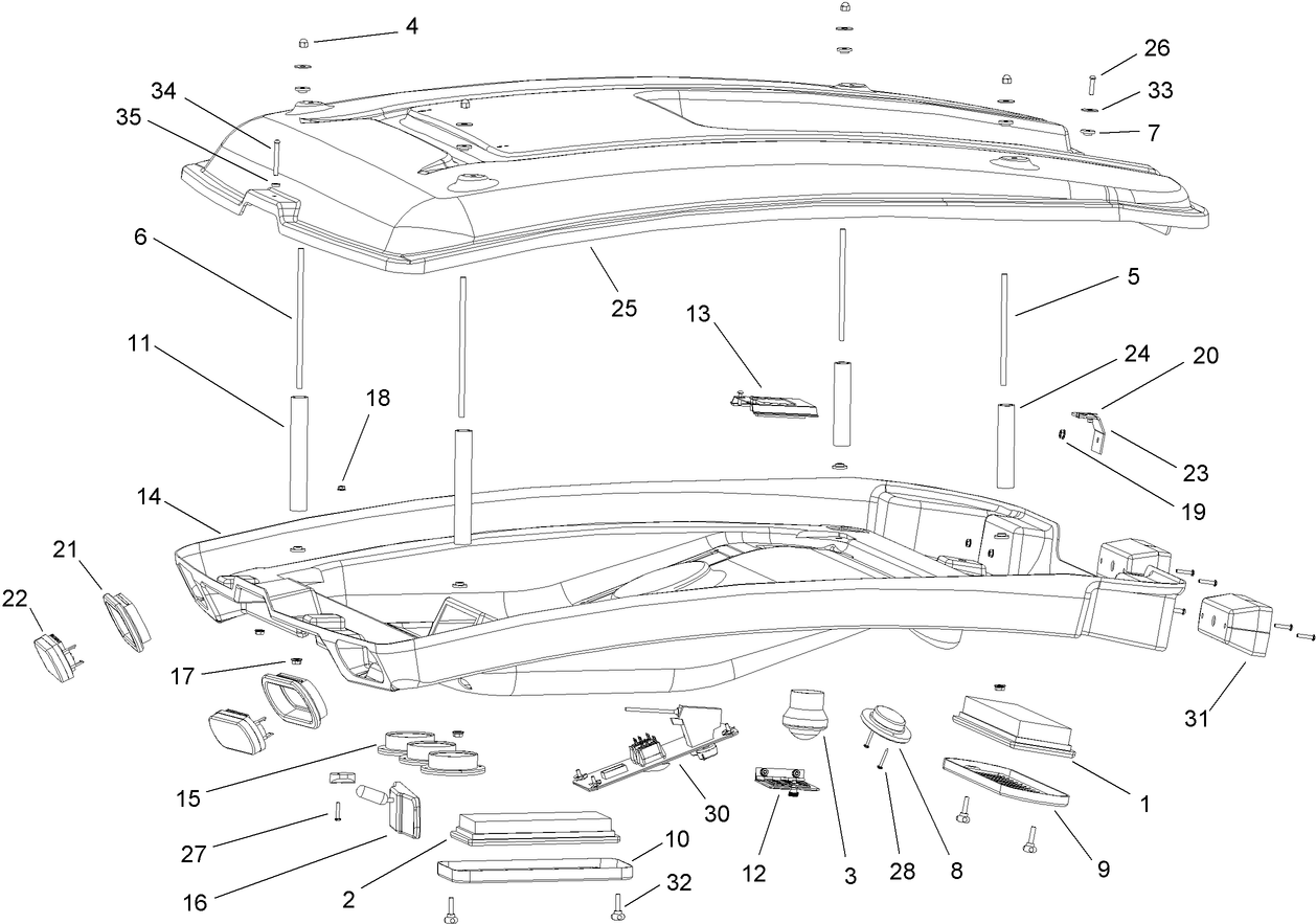 Headliner  Cab Assembly