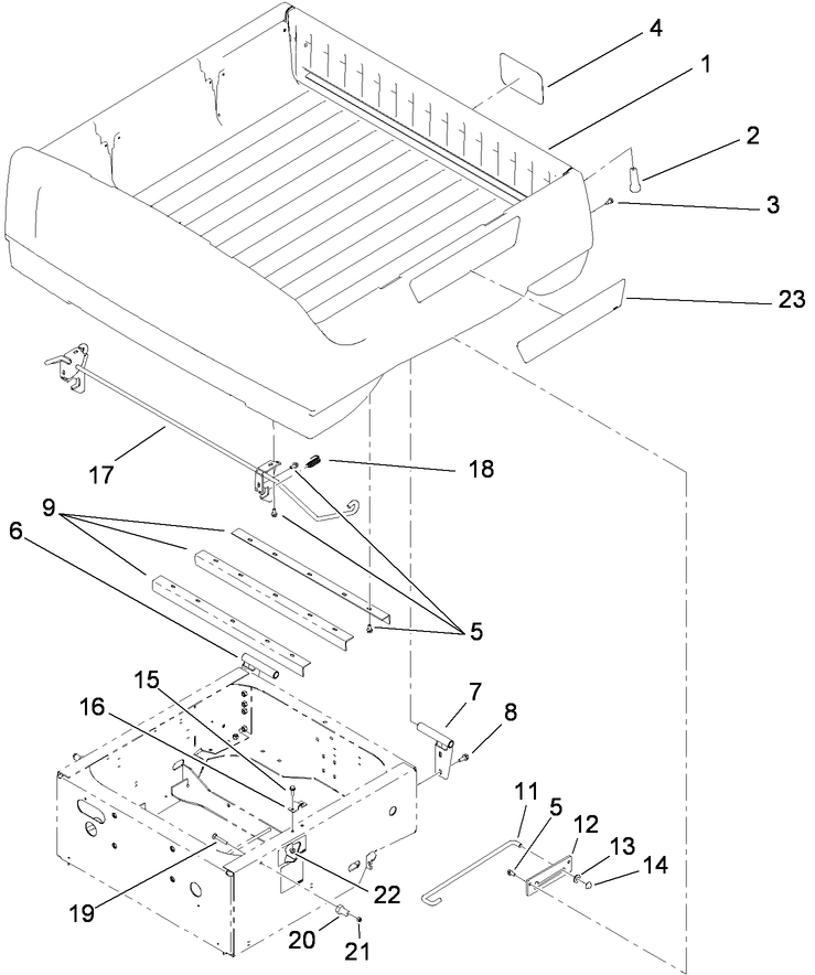 Box and Tailgate Installation Assembly