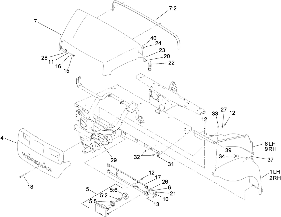Hood and Fender Assembly