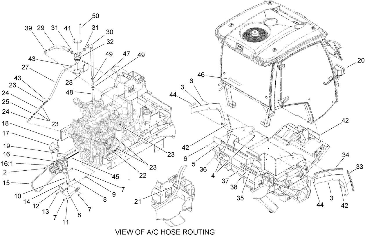 Cab Component and Breather Assembly