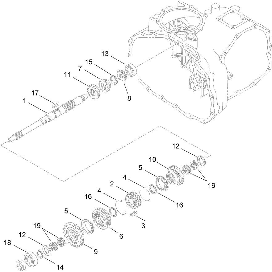 Main Shaft Assembly Transaxle Assembly No. 115-7783