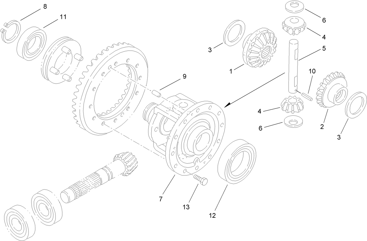 Differential Gear Assembly Transaxle Assembly No. 115-7783