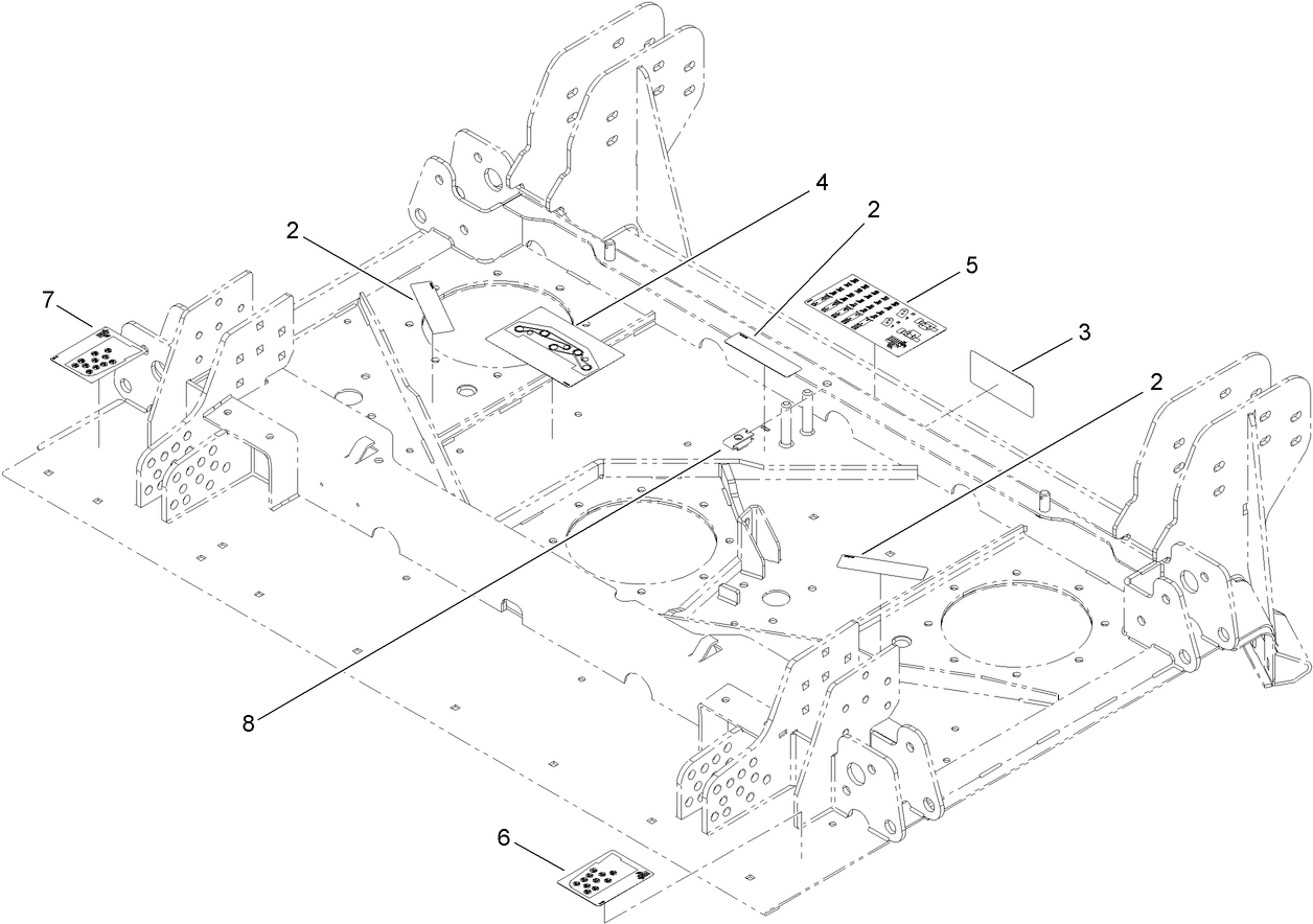 Center Front Deck Decal Assembly No. 110-5911