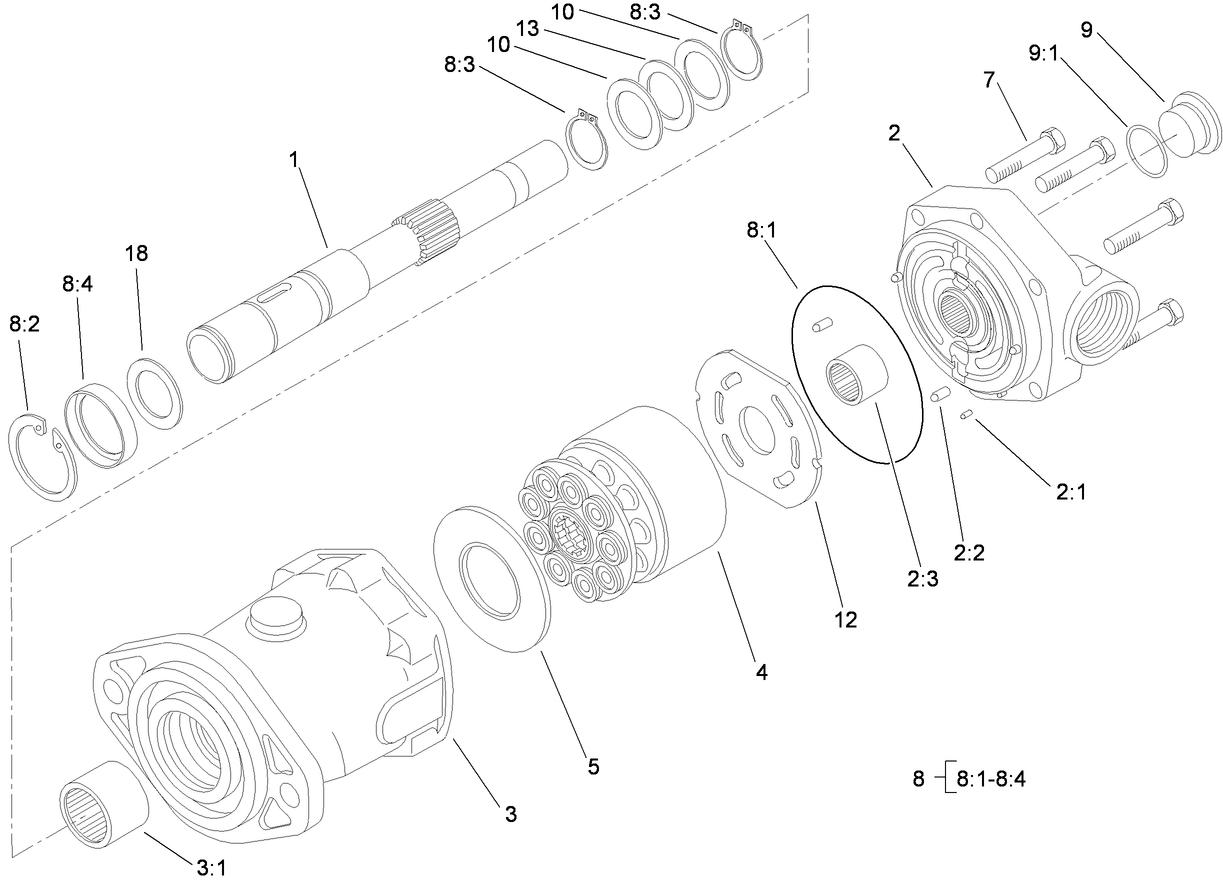 Piston Motor Assembly No. 100-3052