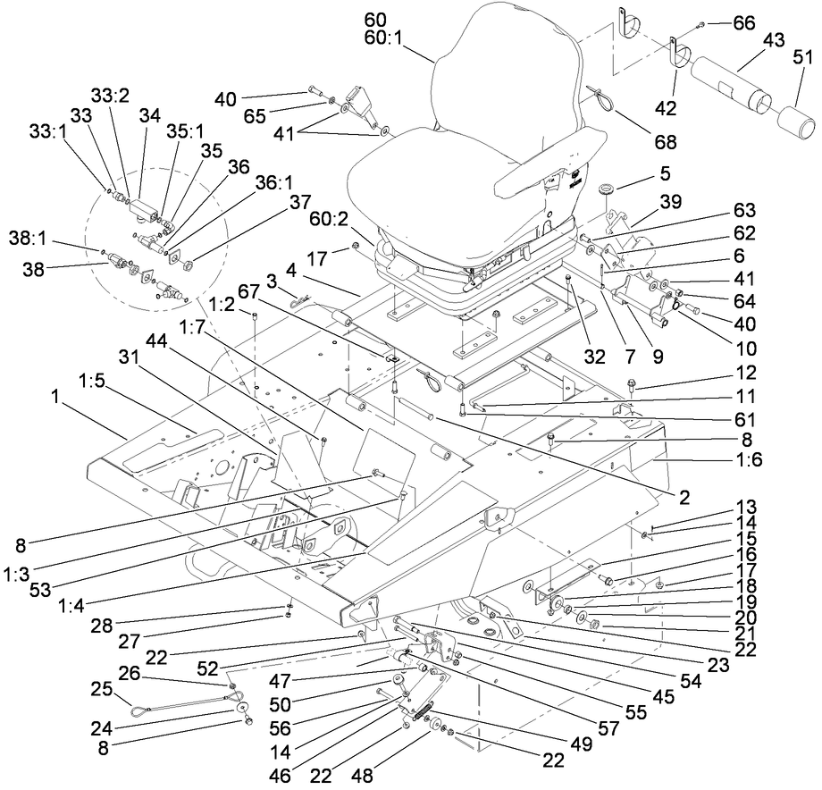 Platform and Seat Base Assembly