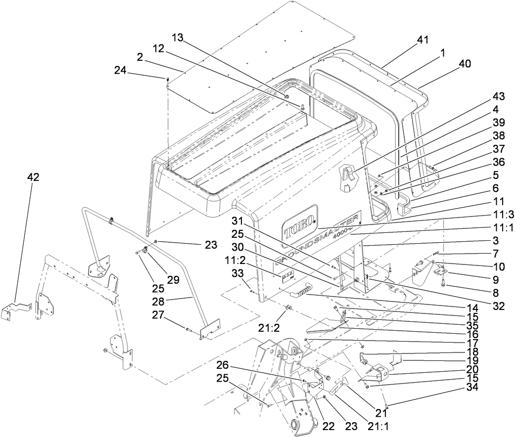Hood and Screen Assembly