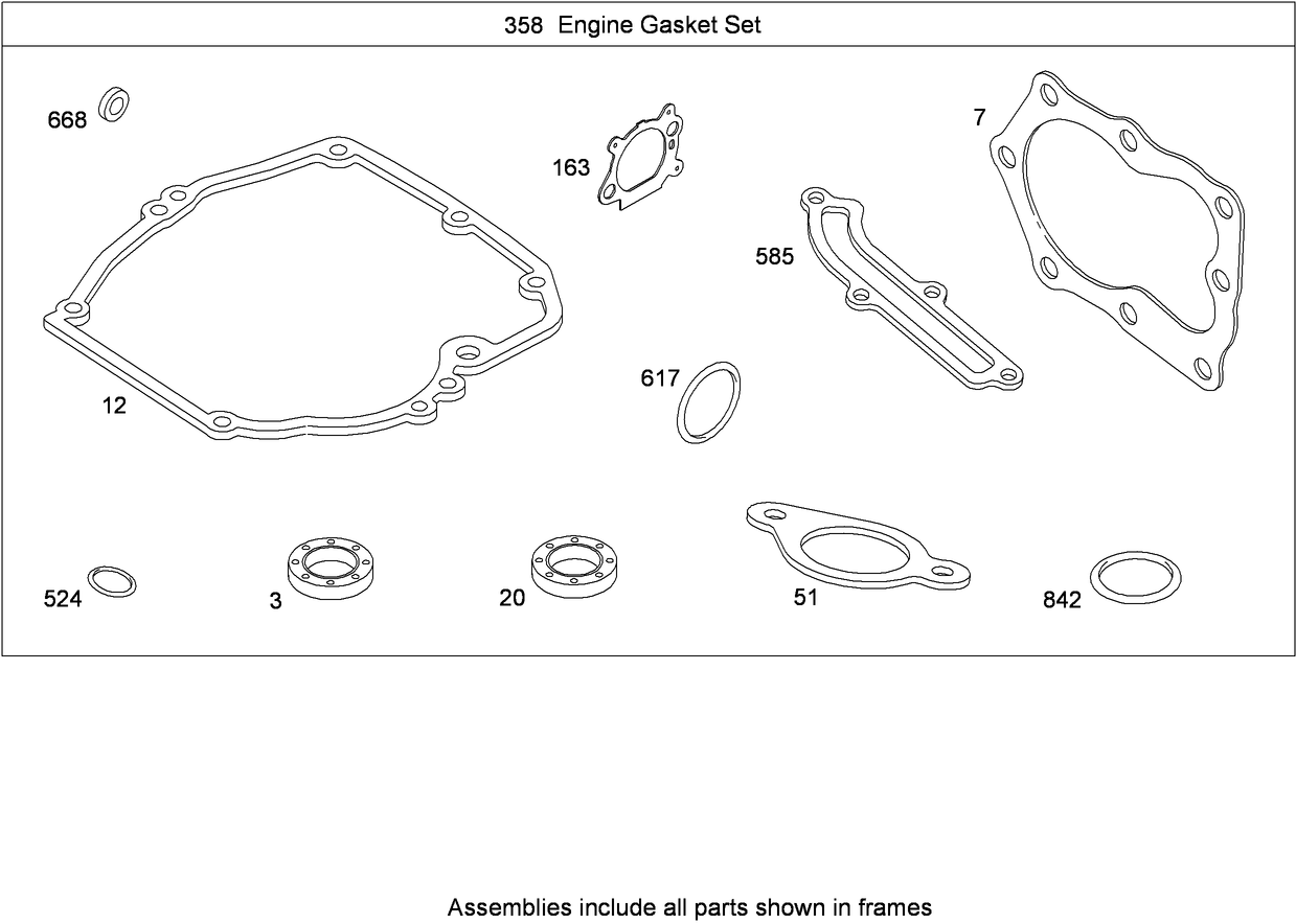 Engine Gasket Set  Briggs and Stratton 126T02-0236-B1