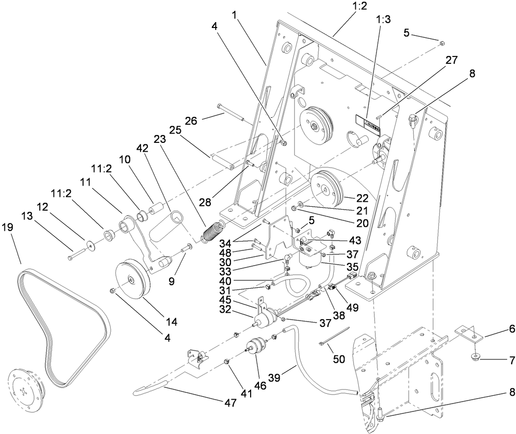 Loader Tower, Fuel Pump and Drive Assembly