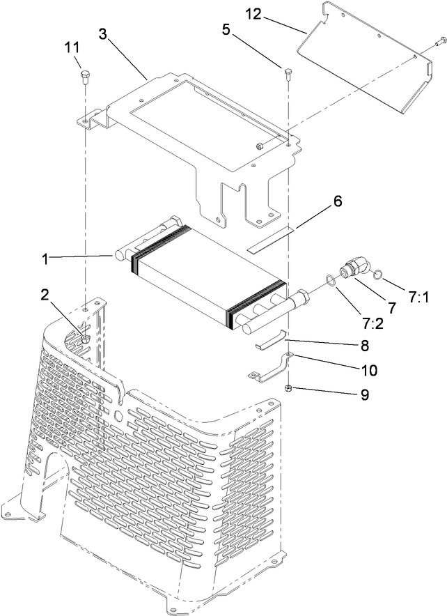 Hydraulic Oil Cooler Assembly