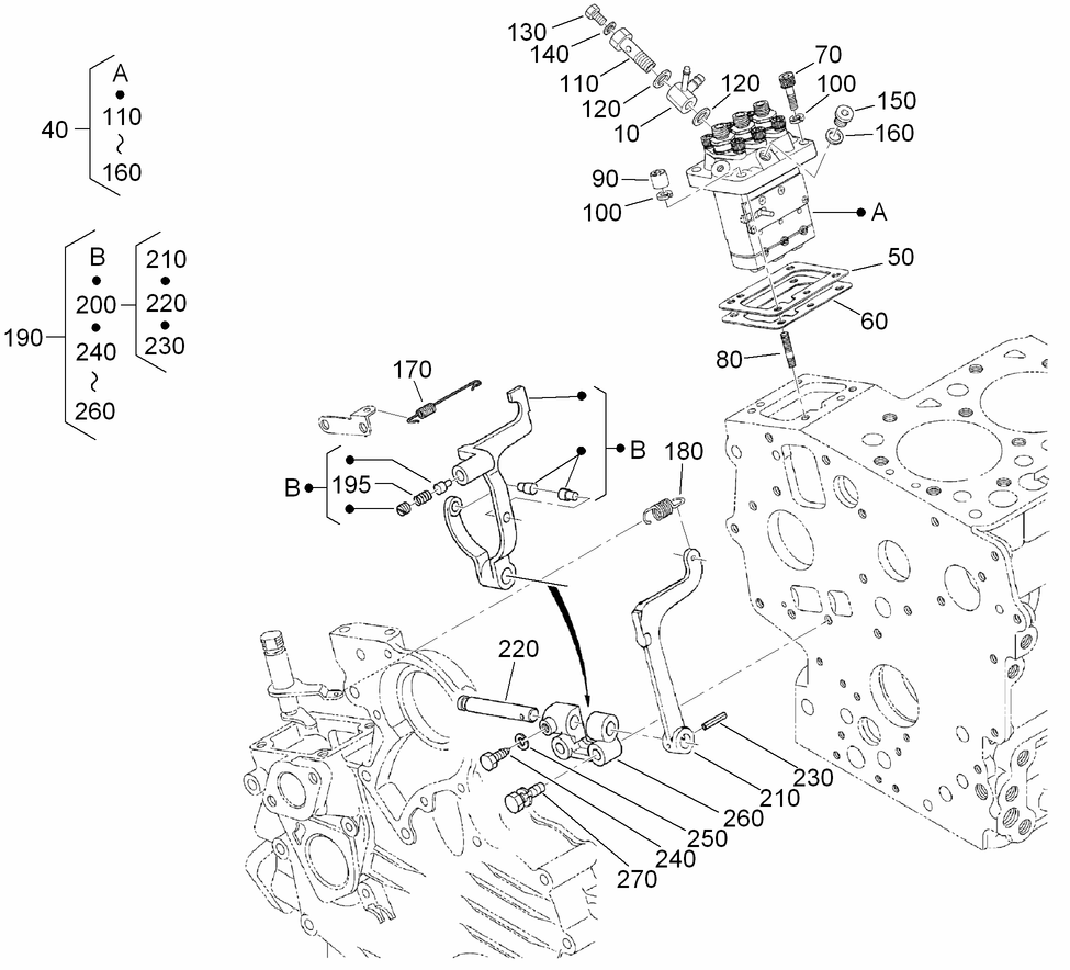 Injection Pump and Governor Assembly