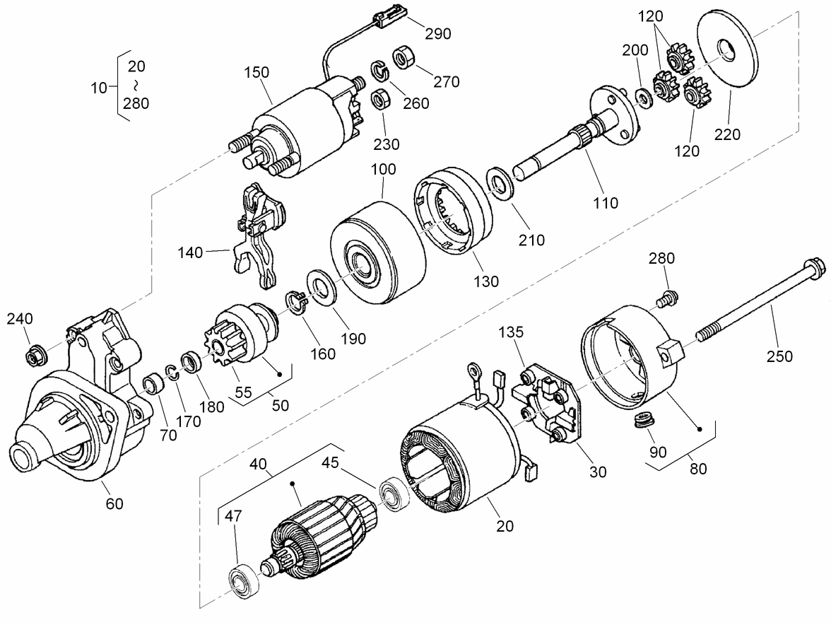 Starter Components Assembly
