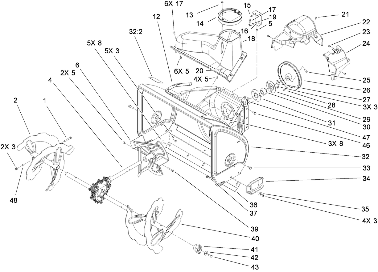 Auger and Housing Assembly