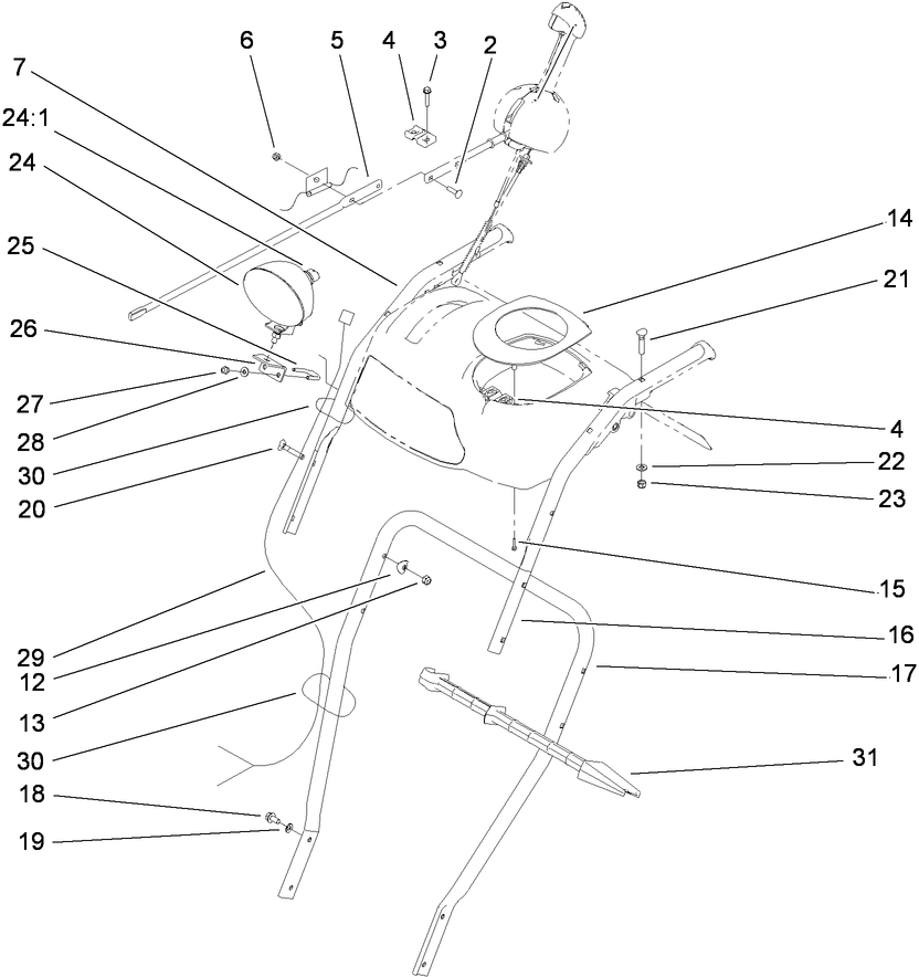 Handle and Control Assembly