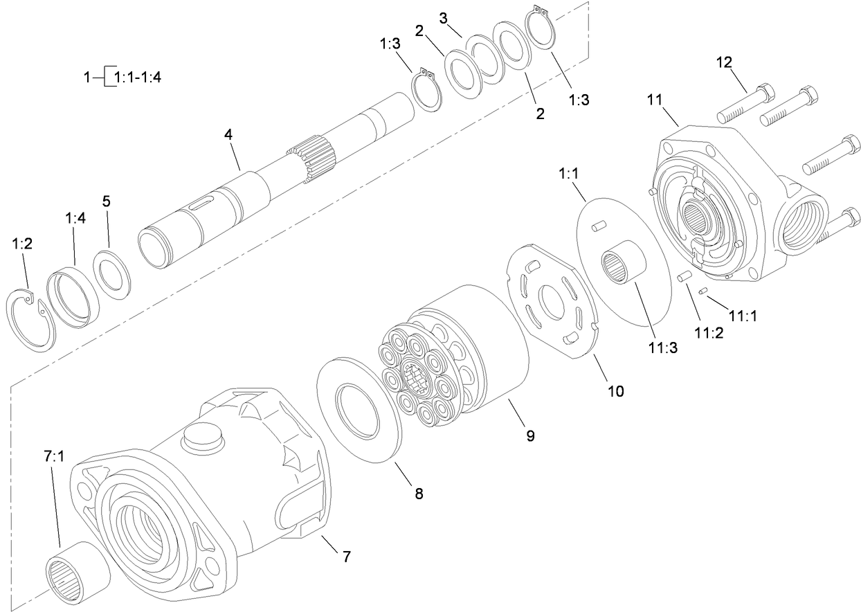 Front Piston Motor Assembly No. 105-7376