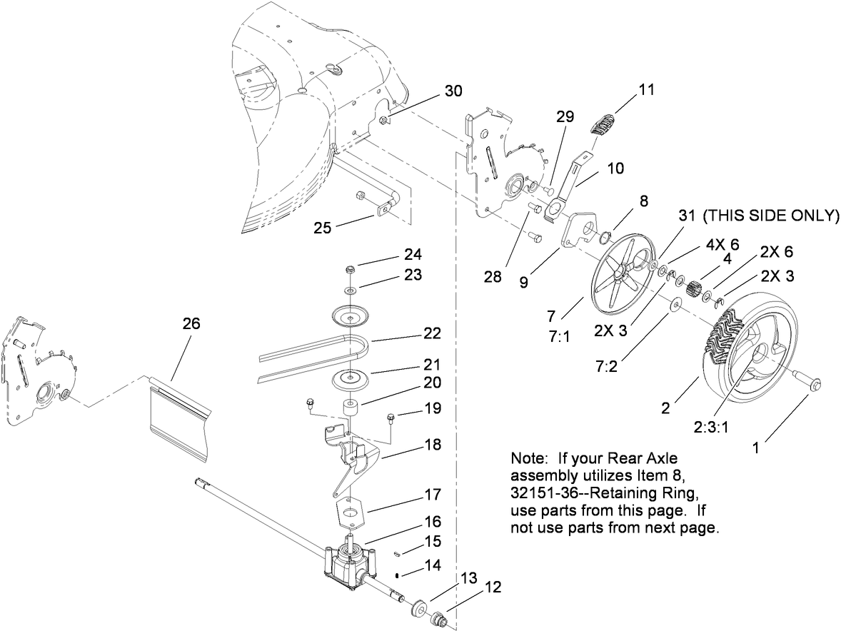 Rear Axle Assembly
