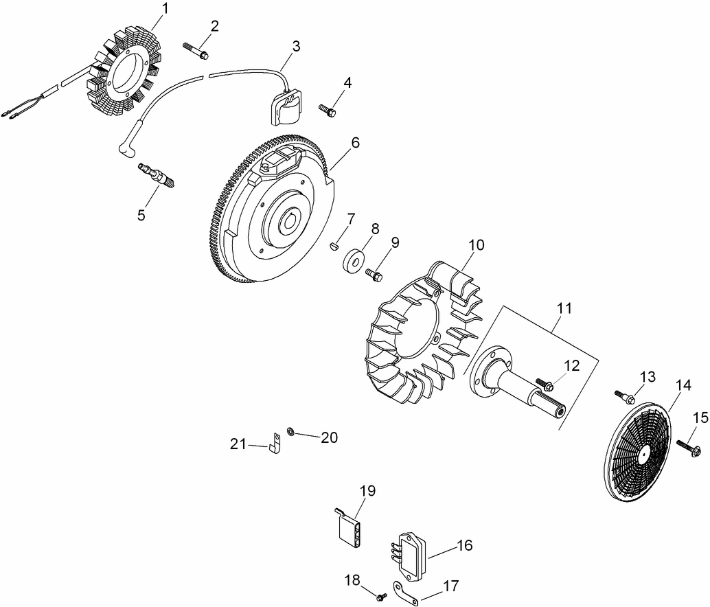 Ignition and Electrical Assembly Kohler CH740-3126