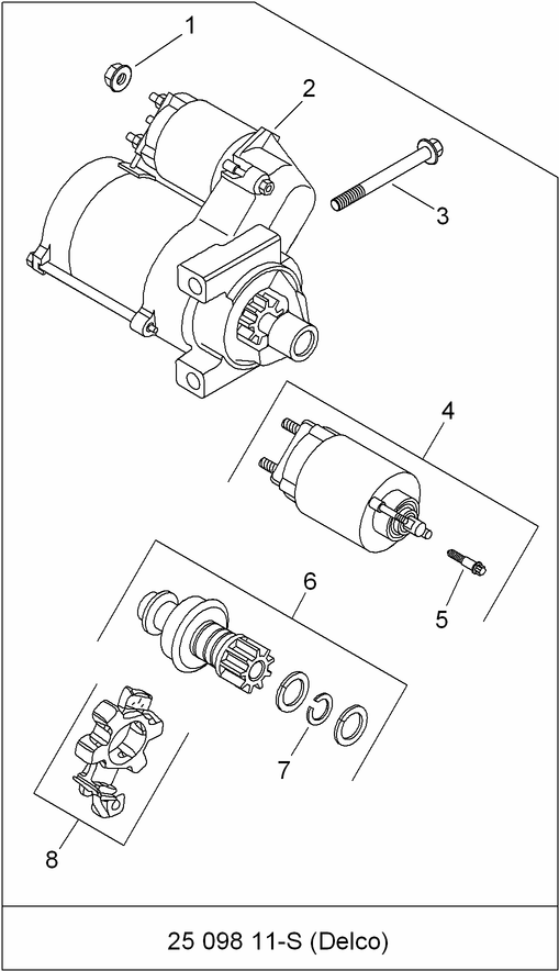 Starting System Assembly Kohler CH740-3126