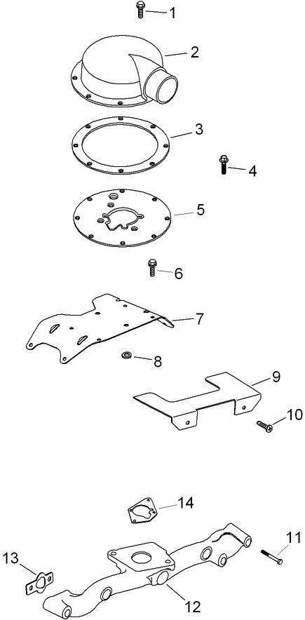 Air Intake and Filtration Assembly Kohler CH740-3126