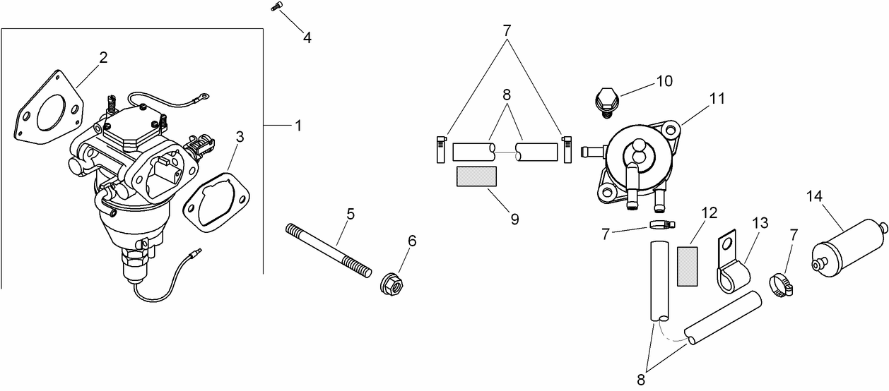 Fuel System Assembly  Kohler SV710-0027