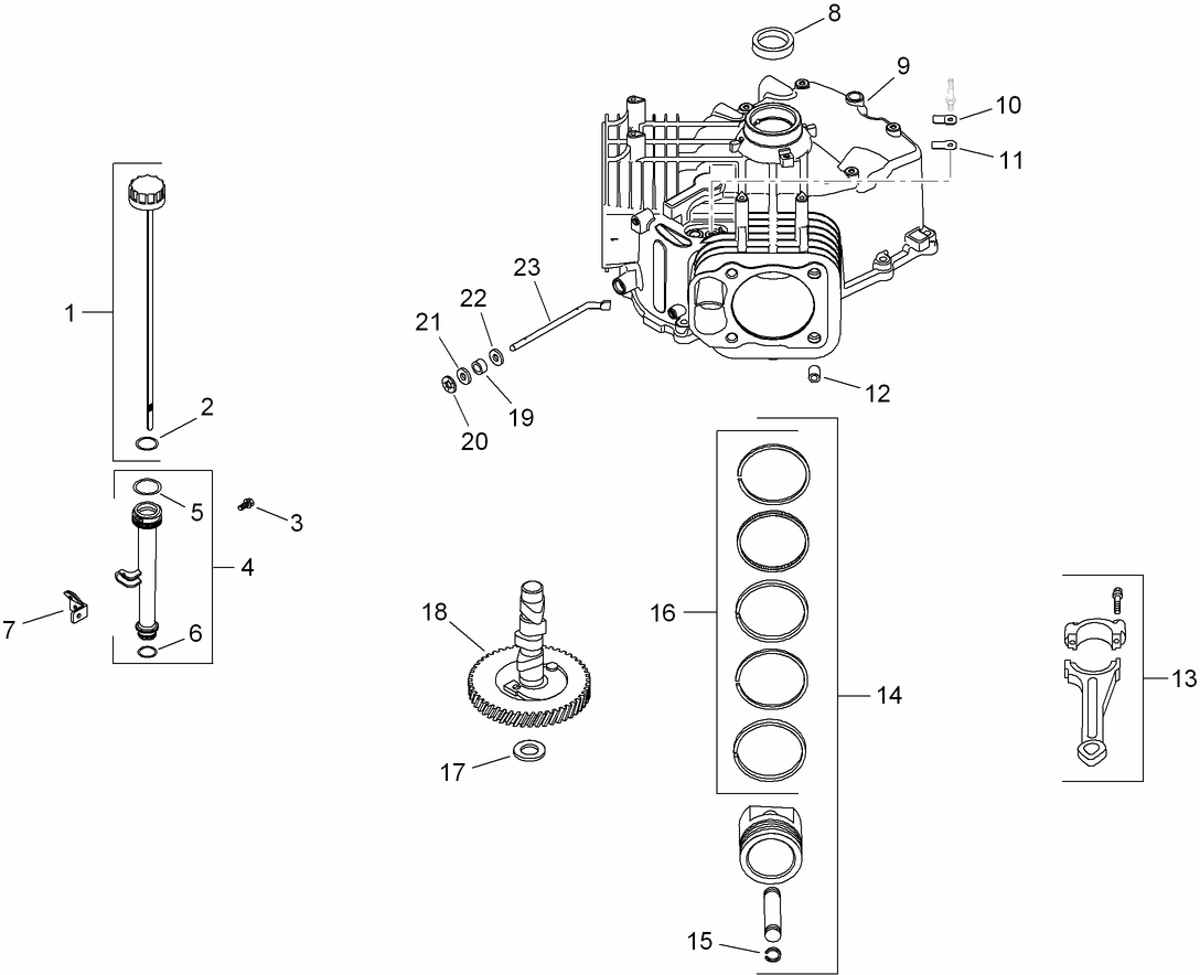 Crankcase Assembly  Kohler SV710-0027