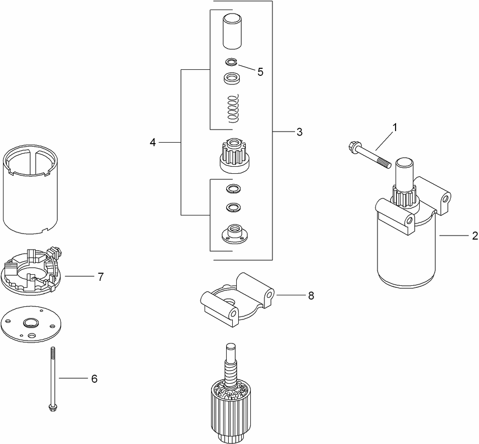 Starter Assembly  Kohler SV710-0027