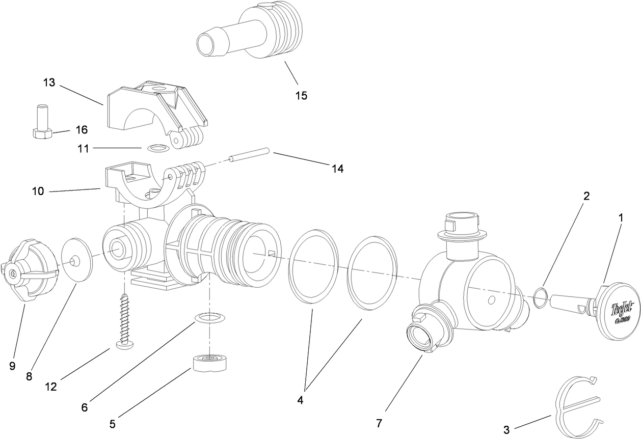 RH Single Body Turret Assembly No. 108-3726