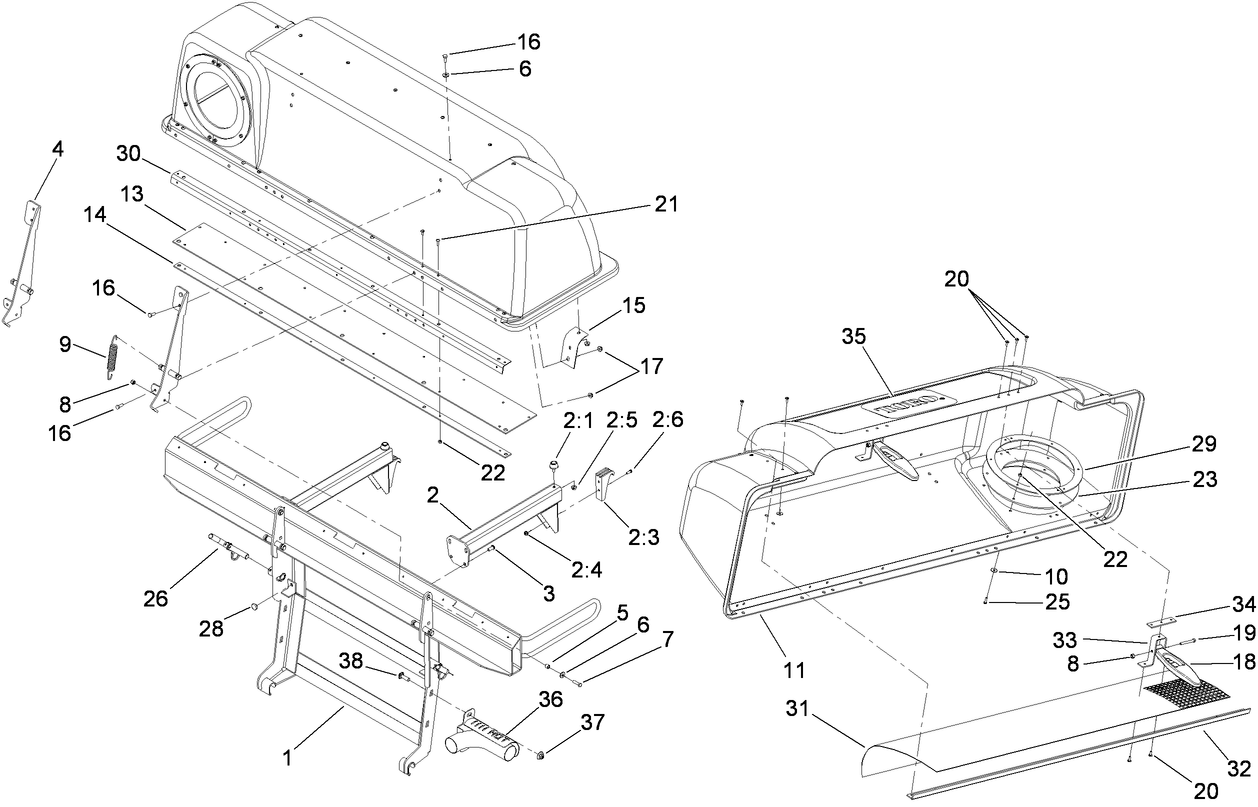 Hood and Frame Assembly