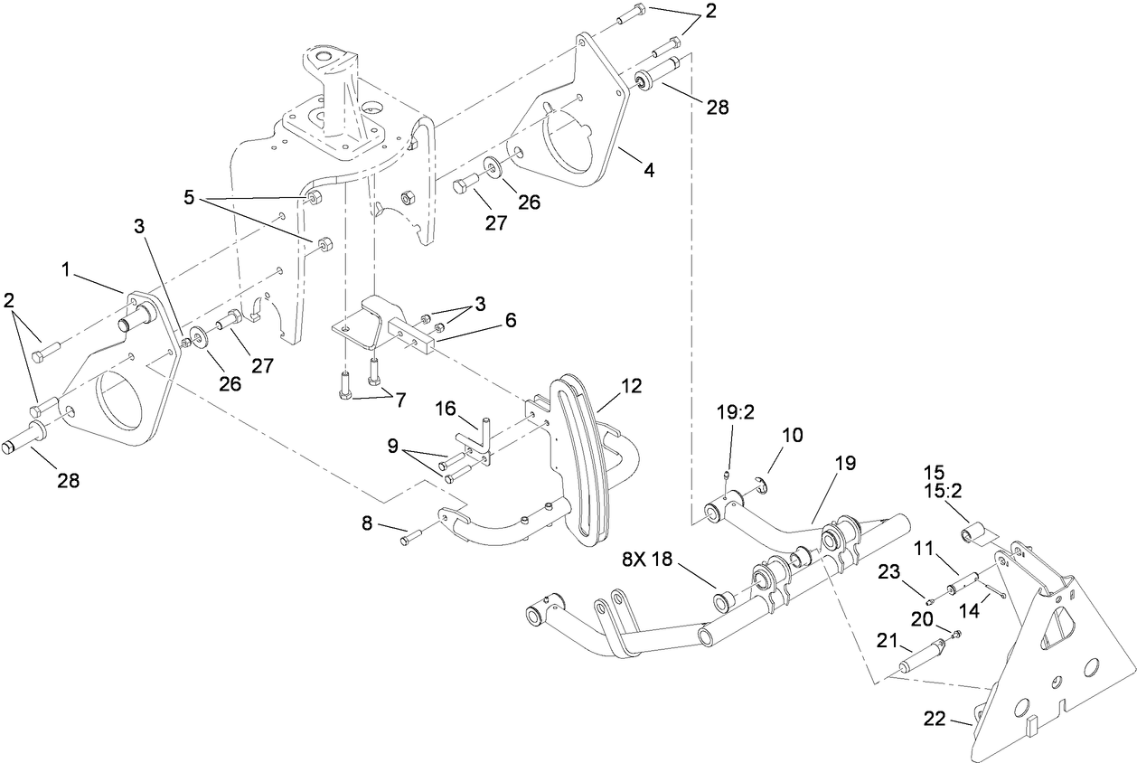 Front Lift Frame Assembly