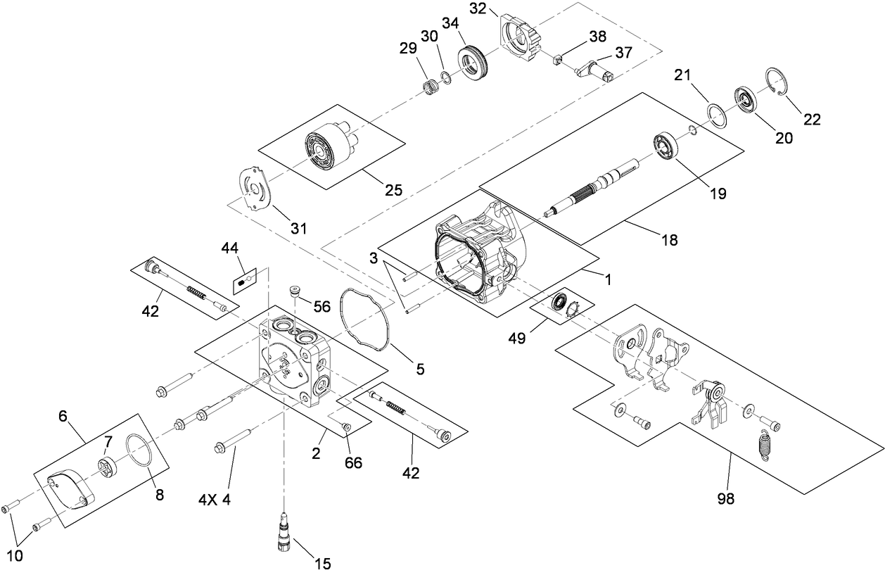 Hydraulic Pump Assembly No. 117-3597