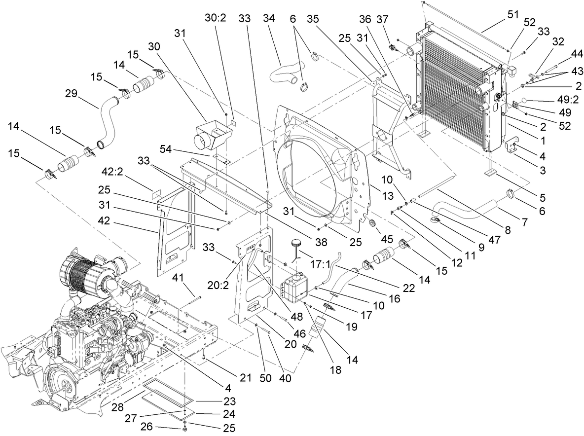 Radiator and Fan Shroud Assembly