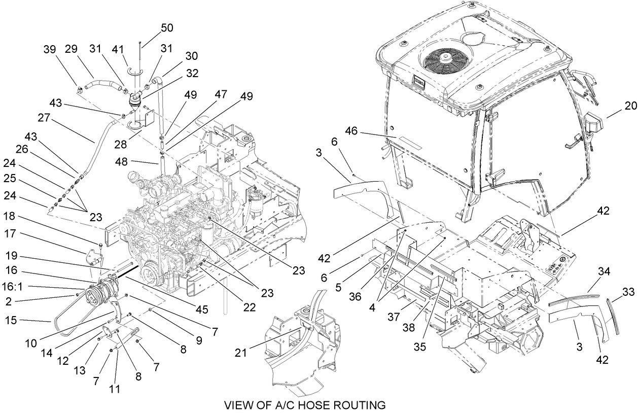 Cab Component and Breather Assembly