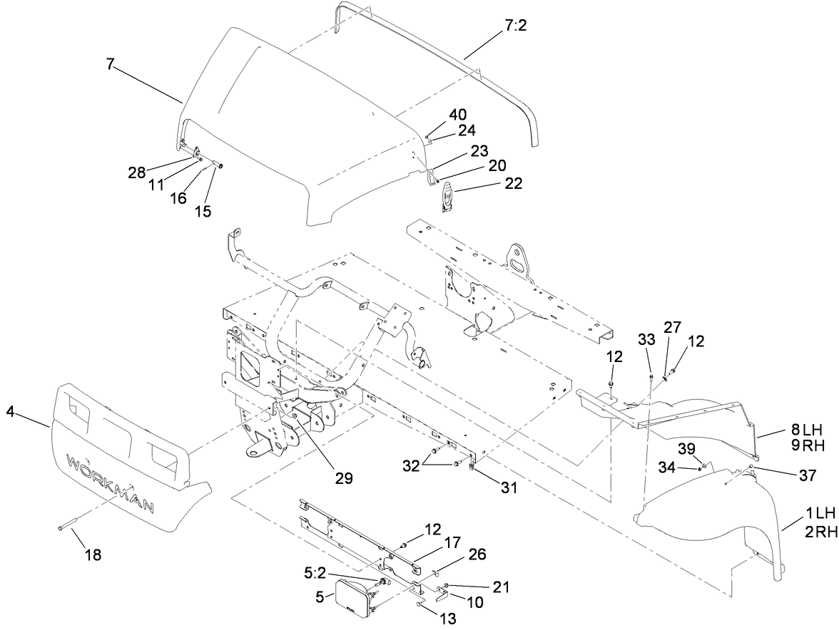 Hood and Fender Assembly
