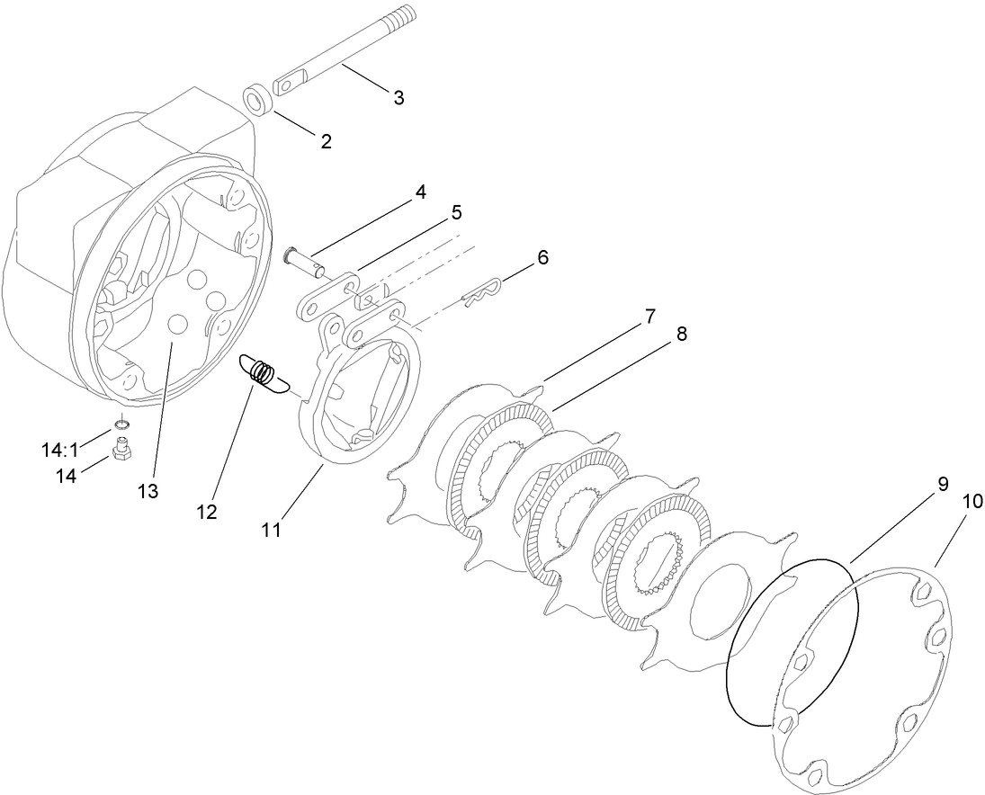 Brake Assembly No. 100-3070