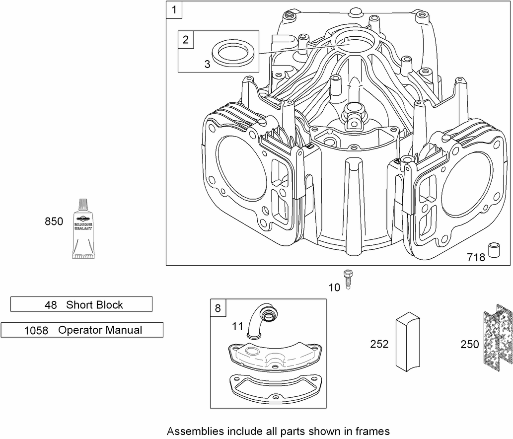 Cylinder Assembly  Briggs and Stratton 44K777-0125-G1