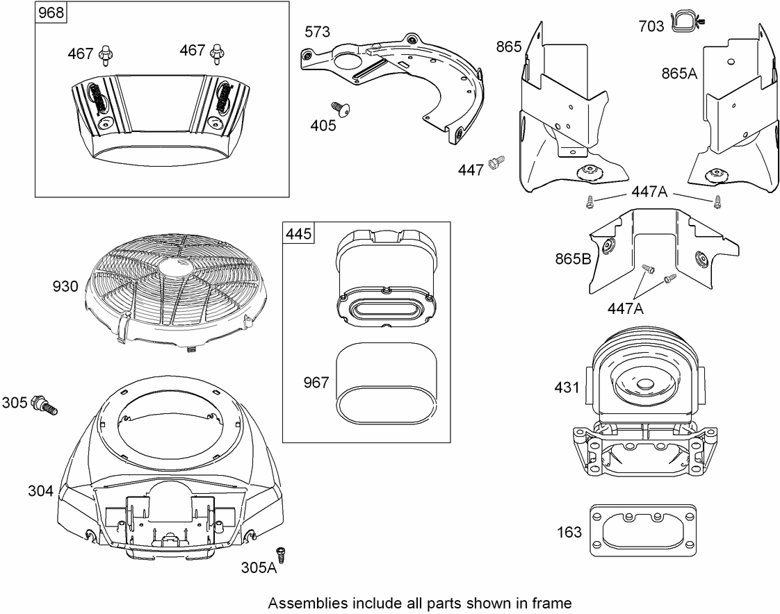 Air Cleaner Assembly  Briggs and Stratton 44K777-0125-G1