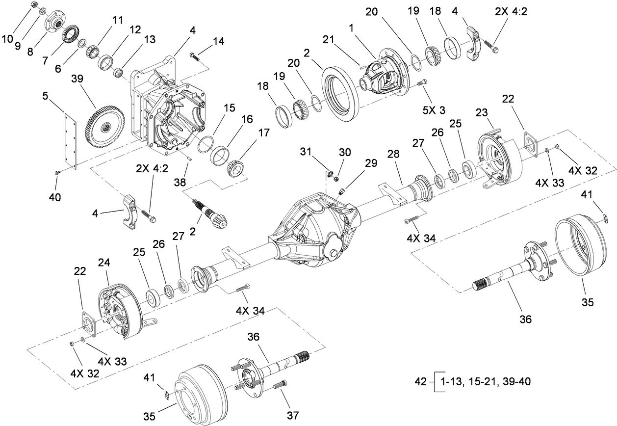 Front Axle Assembly No. 86-9630-03
