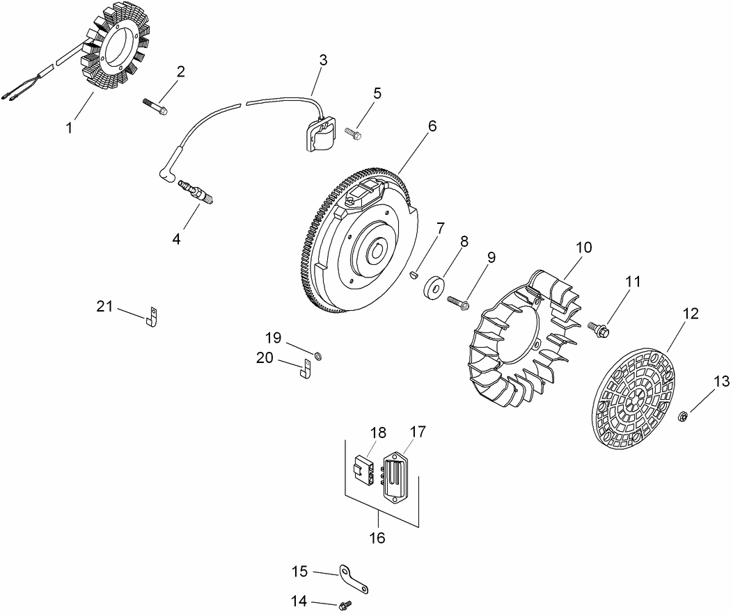 Ignition and Electrical Assembly  Kohler CH640-3018