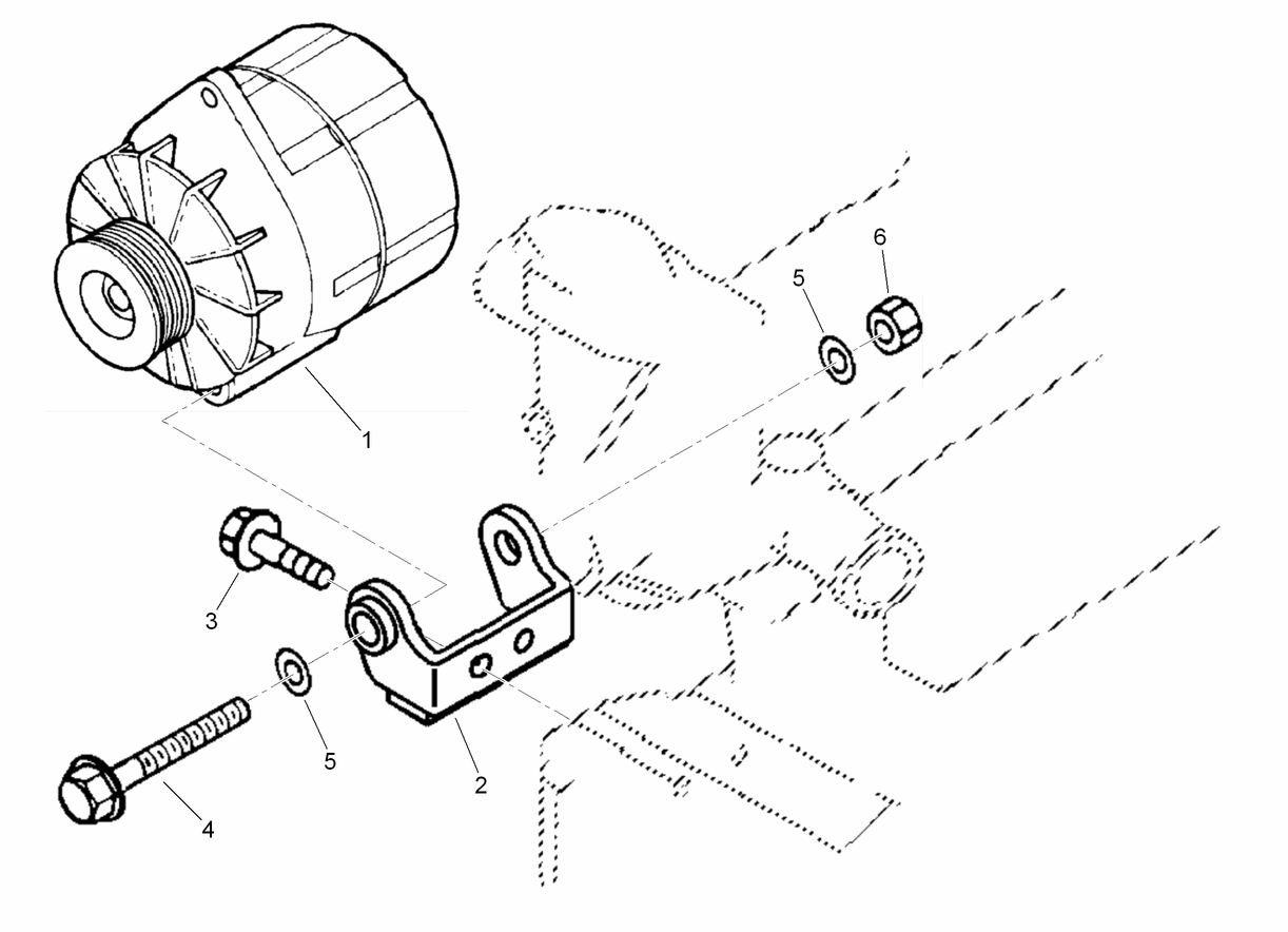 Engine Alternator Assembly
