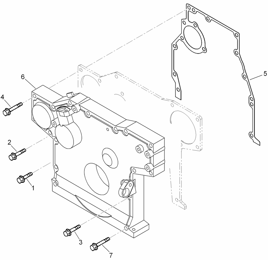 Engine Gear Case Front Cover Assembly