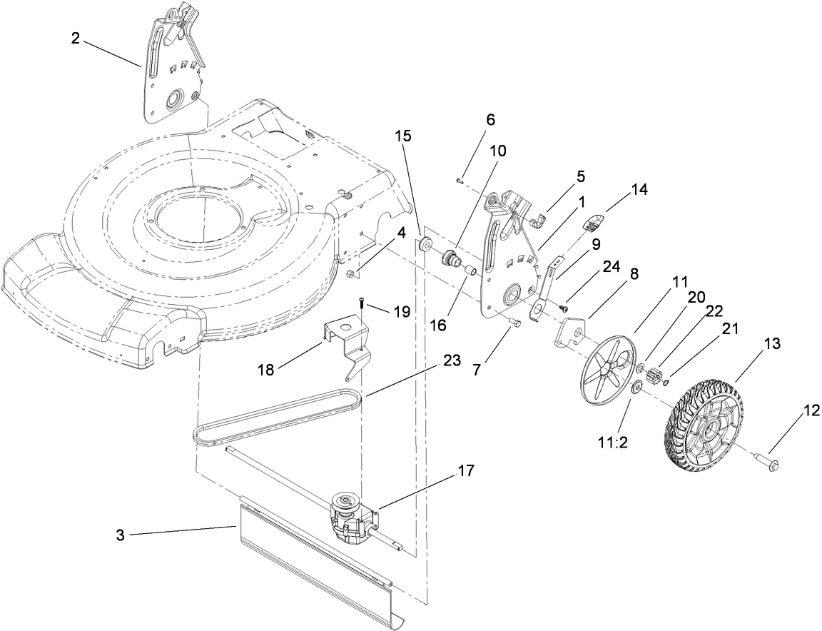 Rear Axle and Transmission Assembly