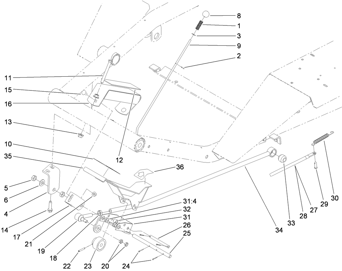 Traction Pedal Assembly