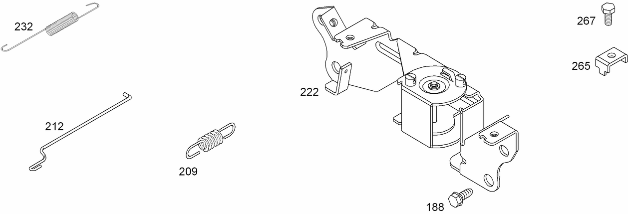 Governor Control Assembly Briggs and Stratton 295440-0158-G1