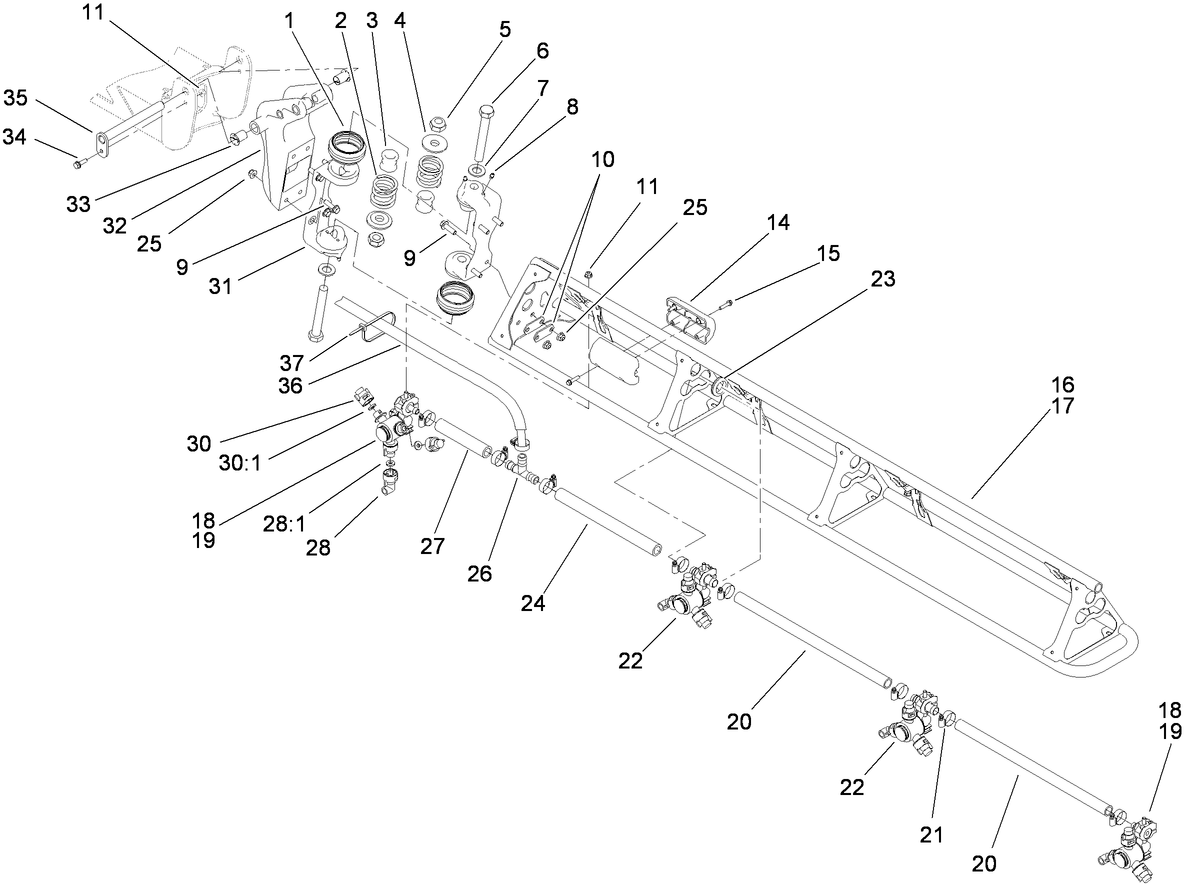 Left and Right Hand Boom Assembly