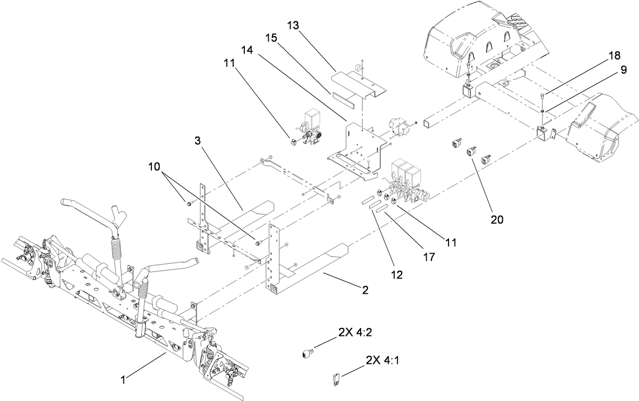 Multi-Pro 5700-D Boom Kit Assembly