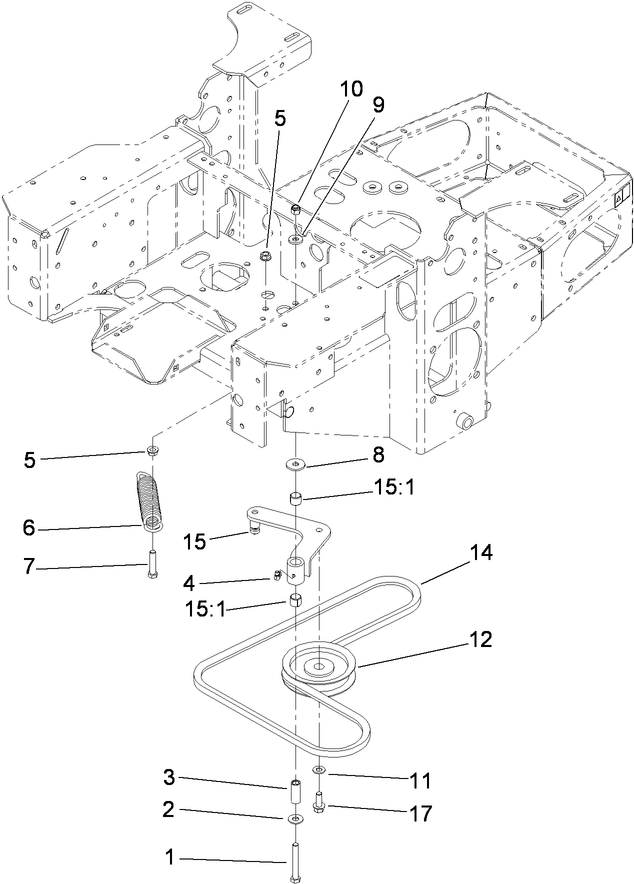 Pump Idler and Belt Assembly