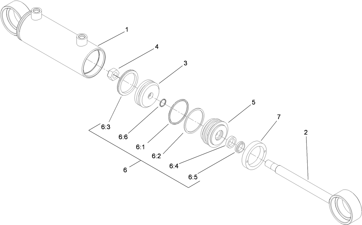 Hydraulic Cylinder Assembly No. 115-4524