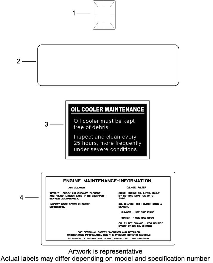 Decals  Kohler CH740-3118