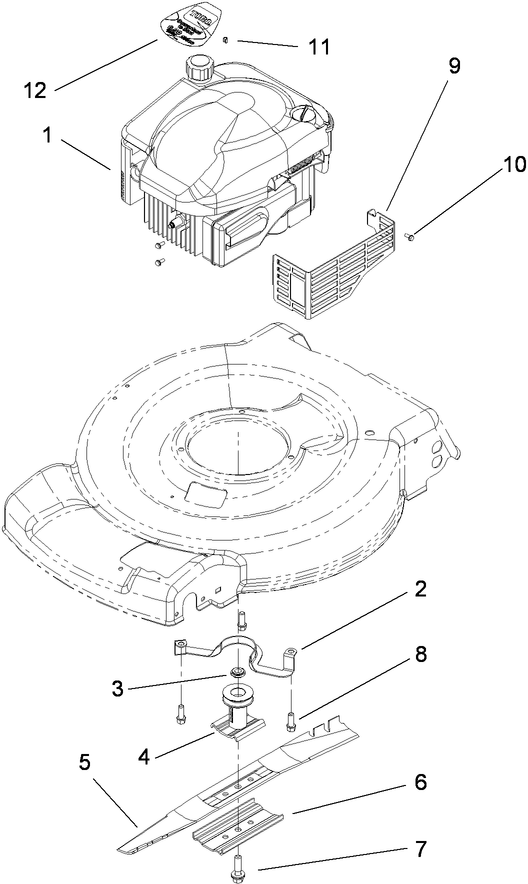 Engine and Blade Assembly