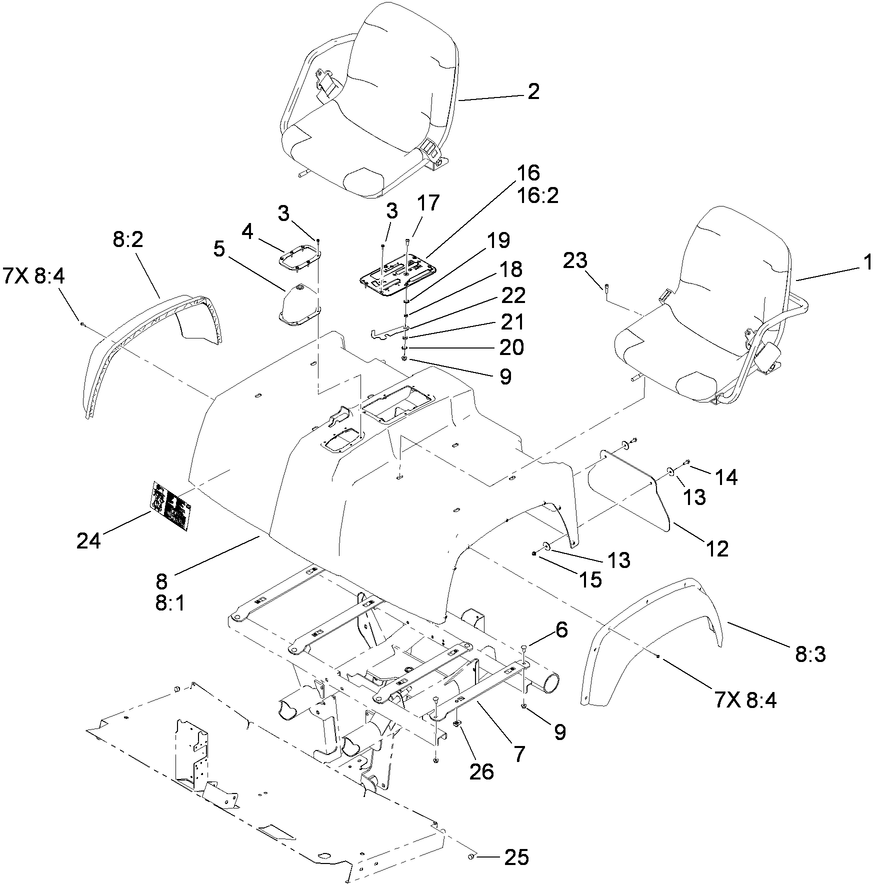 Shroud and Seat Assembly